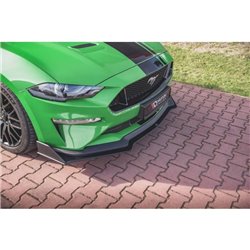 Maxton - Street Pro Lame Du Pare-Chocs Avant V.2 Ford Mustang GT MK6 Facelift Noir