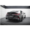 Maxton - Lames De Pare-Chocs Arrière Latérales V.1 + Ailerons BMW M8 Gran Coupe F93 Noir Brillant