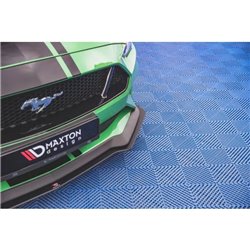 Maxton - Street Pro Lame Du Pare-Chocs Avant V.1 Ford Mustang GT MK6 Facelift Noir
