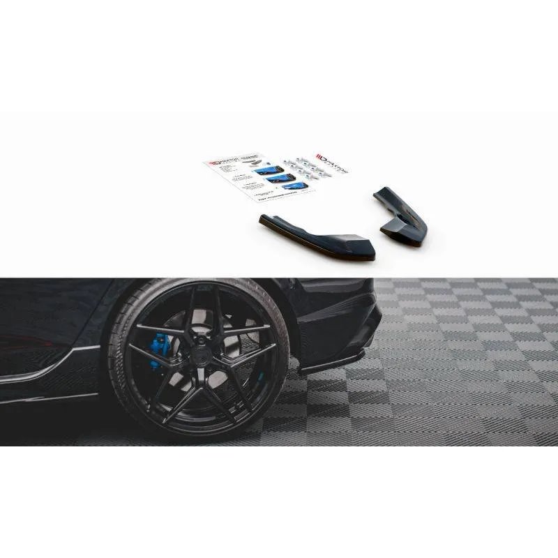 Maxton - Lames De Pare-Chocs Arrière Latérales V.1 Volkswagen Golf R Hatchback Mk8 Facelift