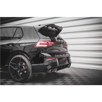 Maxton - Lames De Pare-Chocs Arrière Latérales V.1 Volkswagen Golf R Hatchback Mk8 Facelift 