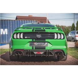 Maxton - Street Pro Central Diffuseur Arriere Ford Mustang GT Mk6 Facelift Rouge