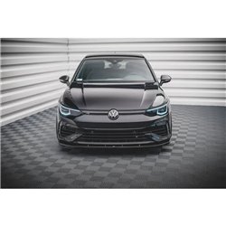 Maxton - Lame Du Pare-Chocs Avant V.1 Volkswagen Golf R Hatchback / Variant Mk8 Noir Brillant
