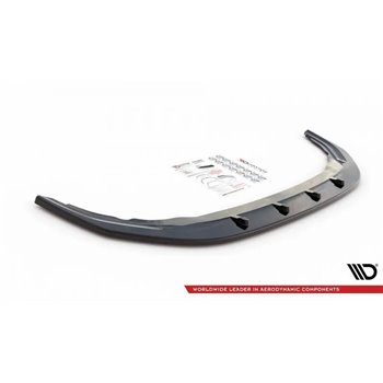 Maxton - Lame Du Pare-Chocs Avant V.1 Volkswagen Golf R Hatchback / Variant Mk8 Noir Brillant