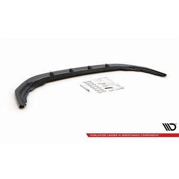 Maxton - Lame Du Pare-Chocs Avant V.1 Volkswagen Golf R Hatchback / Variant Mk8 Noir Brillant