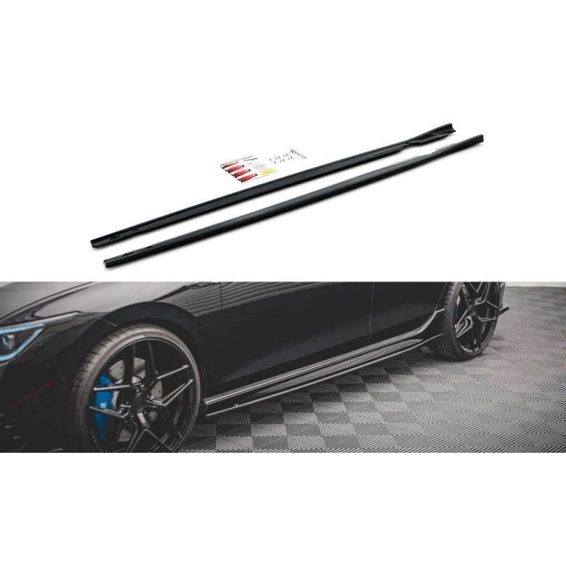Maxton - Rajouts Des Bas De Caisse V.2 Volkswagen Golf R Hatchback Mk8 Facelift