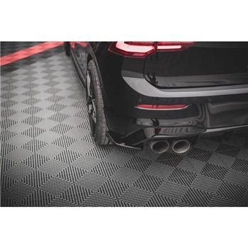 Maxton - Lames De Pare-Chocs Arrière Latérales V.2 Volkswagen Golf R Hatchback Mk8 Facelift 