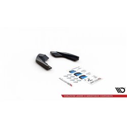 Maxton - Lames De Pare-Chocs Arrière Latérales V.2 Volkswagen Golf R Hatchback Mk8 Facelift 