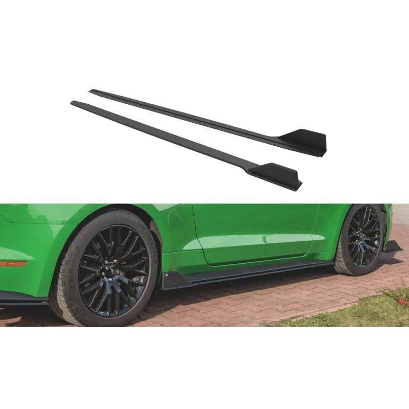 Maxton - Street Pro Rajouts Des Bas De Caisse V.2 Ford Mustang GT Mk6 Facelift Noir