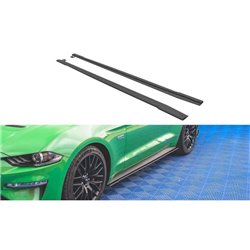 Maxton - Street Pro Rajouts Des Bas De Caisse V.1 Ford Mustang GT Mk6 Facelift Noir-Rouge