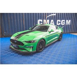 Maxton - Street Pro Rajouts Des Bas De Caisse V.1 Ford Mustang GT Mk6 Facelift Noir-Rouge