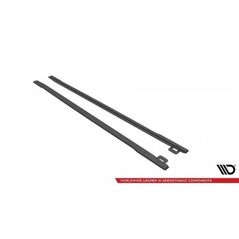 Maxton - Street Pro Rajouts Des Bas De Caisse V.1 Ford Mustang GT Mk6 Facelift Noir-Rouge