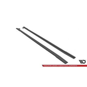 Maxton - Street Pro Rajouts Des Bas De Caisse V.1 Ford Mustang GT Mk6 Facelift Noir-Rouge