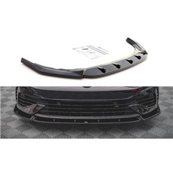 Maxton - Lame Du Pare-Chocs Avant V.2 Volkswagen Golf R Hatchback / Variant Mk8 Noir Brillant