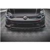 Maxton - Lame Du Pare-Chocs Avant V.2 Volkswagen Golf R Hatchback / Variant Mk8 Noir Brillant