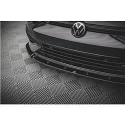 Maxton - Lame Du Pare-Chocs Avant V.2 Volkswagen Golf R Hatchback / Variant Mk8 Noir Brillant