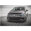 Maxton - Lame Du Pare-Chocs Avant V.2 Volkswagen Golf R Hatchback / Variant Mk8 Noir Brillant