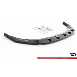Maxton - Lame Du Pare-Chocs Avant V.2 Volkswagen Golf R Hatchback / Variant Mk8 Noir Brillant