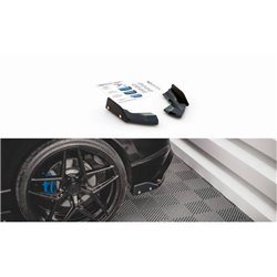 Maxton - Lames De Pare-Chocs Arrière Latérales V.2 + Ailerons Volkswagen Golf R Hatchback Mk8 Facelift