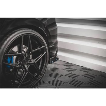 Maxton - Lames De Pare-Chocs Arrière Latérales V.2 + Ailerons Volkswagen Golf R Hatchback Mk8 Facelift 