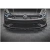 Maxton - Lame Du Pare-Chocs Avant V.2 + Ailerons Volkswagen Golf R Hatchback / Variant Mk8 Noir Brillant