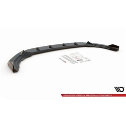 Maxton - Lame Du Pare-Chocs Avant V.2 + Ailerons Volkswagen Golf R Hatchback / Variant Mk8 Noir Brillant