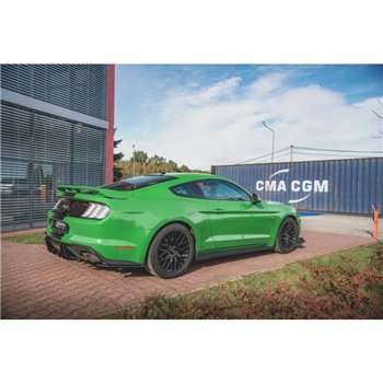Maxton - Street Pro Rajouts Des Bas De Caisse V.2 Ford Mustang GT Mk6 Facelift Noir-Rouge