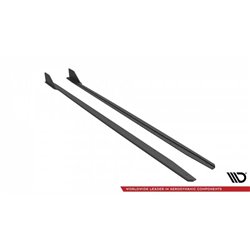 Maxton - Street Pro Rajouts Des Bas De Caisse V.2 Ford Mustang GT Mk6 Facelift Noir-Rouge