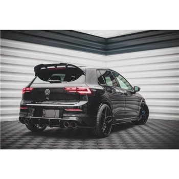 Maxton - Street Pro Central Diffuseur Arriere Volkswagen Golf R Mk8 Rouge