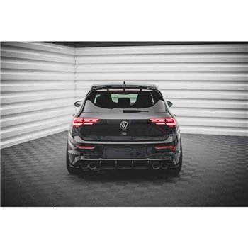 Maxton - Street Pro Central Diffuseur Arriere Volkswagen Golf R Mk8 Rouge