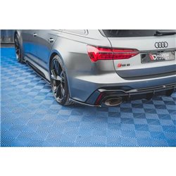 Maxton - Lames De Pare-Chocs Arrière Latérales V.2 Audi RS6 C8 / C8 Facelift 