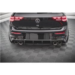 Maxton - Street Pro Central Diffuseur Arriere Volkswagen Golf R Mk8 Noir