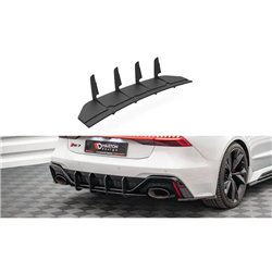 Maxton - Street Pro Central Diffuseur Arriere Audi RS7 C8 / RS6 C8 Noir