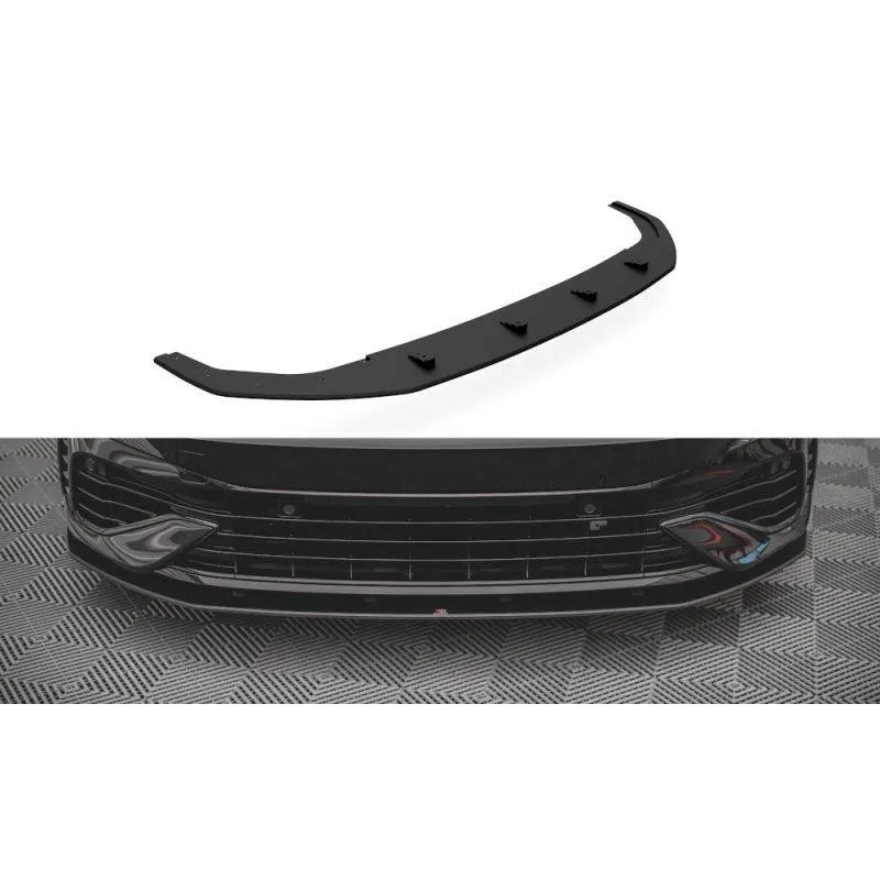 Maxton - Street Pro Lame Du Pare-Chocs Avant Volkswagen Golf R Mk8 Noir