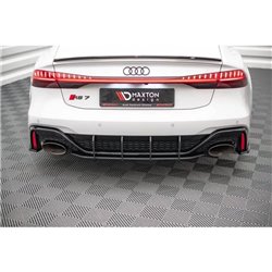 Maxton - Street Pro Central Diffuseur Arriere Audi RS7 C8 / RS6 C8 Rouge