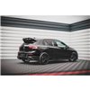 Maxton - Street Pro Central Diffuseur Arriere Volkswagen Golf R Mk8 Noir-Rouge