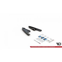 Maxton - Lames De Pare-Chocs Arrière Latérales V.3 Volkswagen Golf R Hatchback Mk8 Facelift 