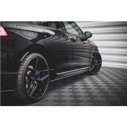 Maxton - Street Pro Rajouts Des Bas De Caisse Volkswagen Golf R Hatchback Mk8 Facelift Noir-Rouge