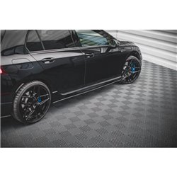 Maxton - Street Pro Rajouts Des Bas De Caisse Volkswagen Golf R Hatchback Mk8 Facelift Noir-Rouge