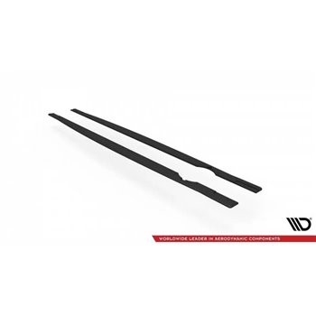 Maxton - Street Pro Rajouts Des Bas De Caisse Volkswagen Golf R Hatchback Mk8 Facelift Noir-Rouge