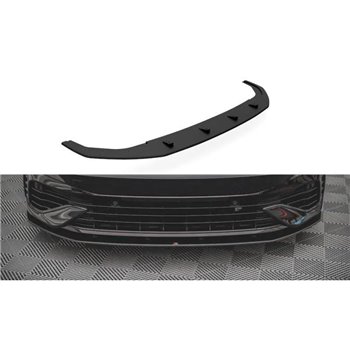 Maxton - Street Pro Lame Du Pare-Chocs Avant Volkswagen Golf R Mk8 Noir-Rouge