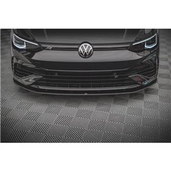 Maxton - Street Pro Lame Du Pare-Chocs Avant Volkswagen Golf R Mk8 Noir-Rouge