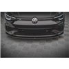 Maxton - Street Pro Lame Du Pare-Chocs Avant Volkswagen Golf R Mk8 Noir-Rouge