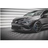 Maxton - Street Pro Lame Du Pare-Chocs Avant Volkswagen Golf R Mk8 Noir-Rouge