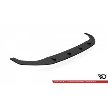 Maxton - Street Pro Lame Du Pare-Chocs Avant Volkswagen Golf R Mk8 Noir-Rouge