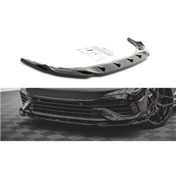 Maxton - Lame Du Pare-Chocs Avant V.4 Volkswagen Golf R Hatchback / Variant Mk8 Noir Brillant