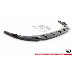 Maxton - Lame Du Pare-Chocs Avant V.4 Volkswagen Golf R Hatchback / Variant Mk8 Noir Brillant