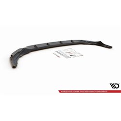 Maxton - Lame Du Pare-Chocs Avant V.4 Volkswagen Golf R Hatchback / Variant Mk8 Noir Brillant