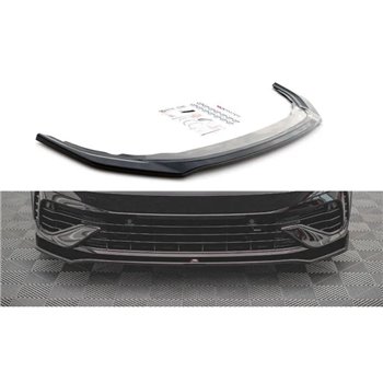 Maxton - Lame Du Pare-Chocs Avant V.3 Volkswagen Golf R Hatchback / Variant Mk8 Noir Brillant