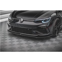 Maxton - Lame Du Pare-Chocs Avant V.3 Volkswagen Golf R Hatchback / Variant Mk8 Noir Brillant
